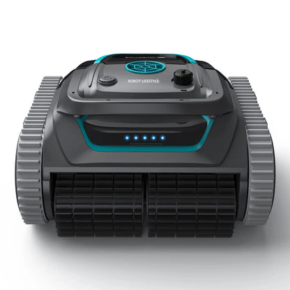 Robot Swimming Pool Cleaner Cordless APP Control Rechargeable Lithium Battery 6400Mah Route Planning for Tiles,Pvc,Mosaic,Cement