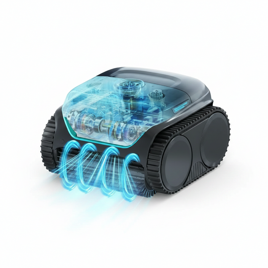 Robot Pool Cleaner Cordless C2 APP Cleaning Background and Walls 180Um+Ultra Fine Filter 3Hours Runtime Scheduled Periodic